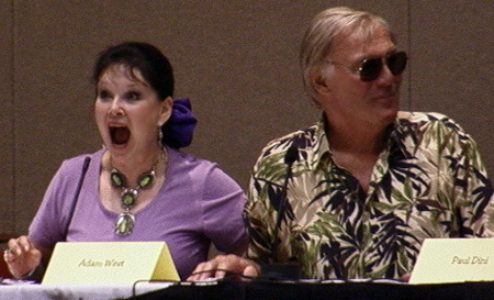 Yvonne Craig and Adam West