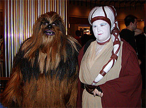 Star Wars wookiee and twi'lek