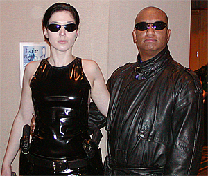 Trinity and Morpheus from The Matrix